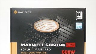 맥스엘리트 MAXWELL GAMING PRO 600W 80PLUS STANDARD