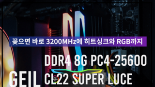 GeIL CL22 SUPER LUCE RGB Sync Black 메모리 리뷰