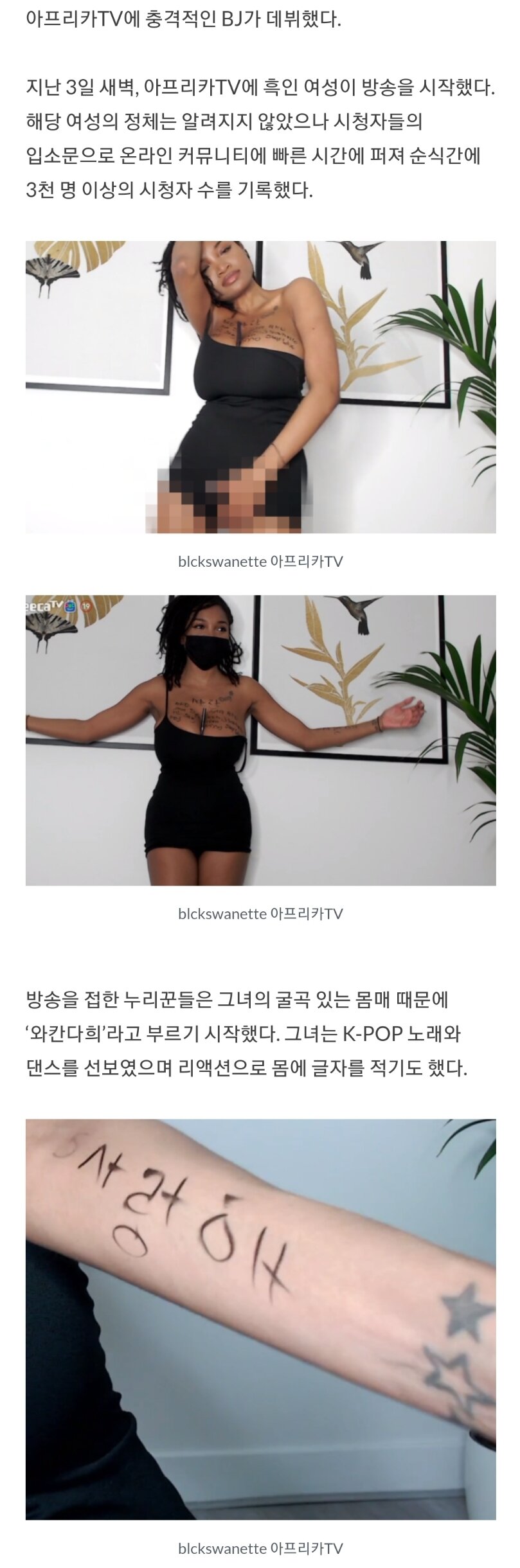 (ㅎㅂ) 방송 첫날 영구정지 먹은 와칸다희 - 오픈이슈갤러리 - 인벤