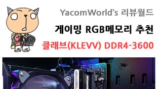 게이밍 RGB메모리 추천 페이커 불좀꺼줄래 클래브메모리(KLEVV) DDR4-3600 CL18 CRAS XR 리뷰