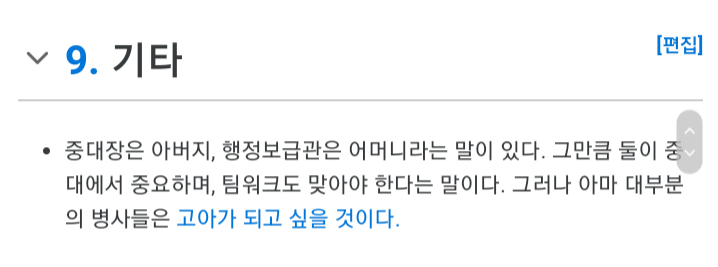 중대장 이미지