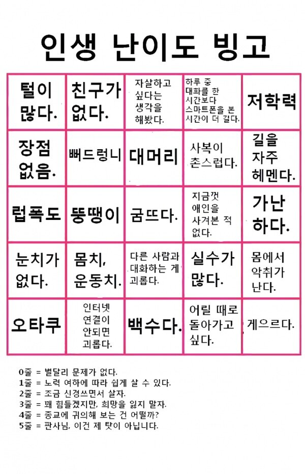 빙고 이미지