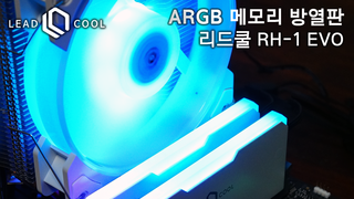 LED ARGB 컴퓨터 메모리 방열판 리드쿨 RH-1 EVO 더미램은 기본