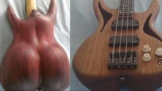 요염한 엉덩이를 닮은 베이스 기타