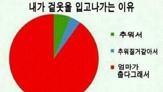 겉옷을 입고 나가는 이유