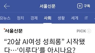 이루다 인공지능 채팅앱, '성희롱'논란