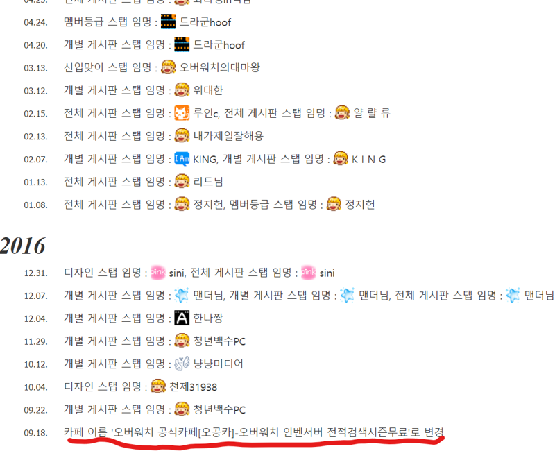 오버워치2 인벤 : 오공카로 불렸었던 카페의 역사 정리jpg - 오버워치2 인벤 자유게시판 오공카로 불렸었던 카페의 역사 정리jpg