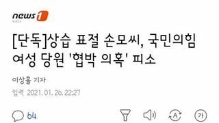 상습 표절 손모씨.. 국힘당 여성당원 협박의혹 피소