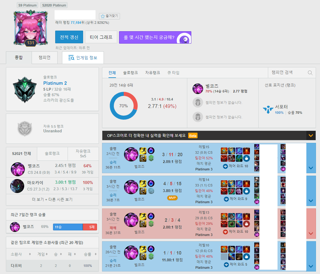 ZOO PC방 이미지