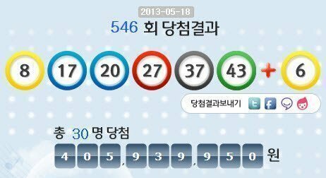 로또복권 이미지