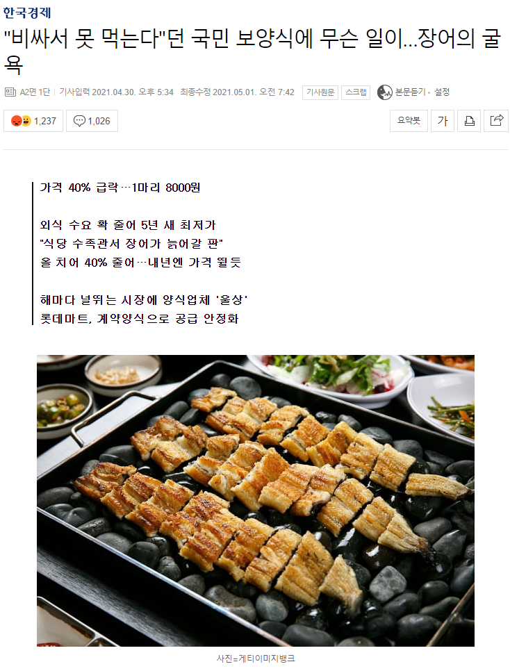 국민장어 이미지