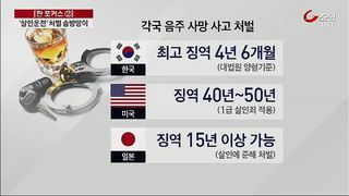 대한민국  음주운전  처벌  후진국