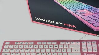 쿠거 반타 AX 핑크 사무용 게이밍 키보드 (COUGAR VANTAR AX)