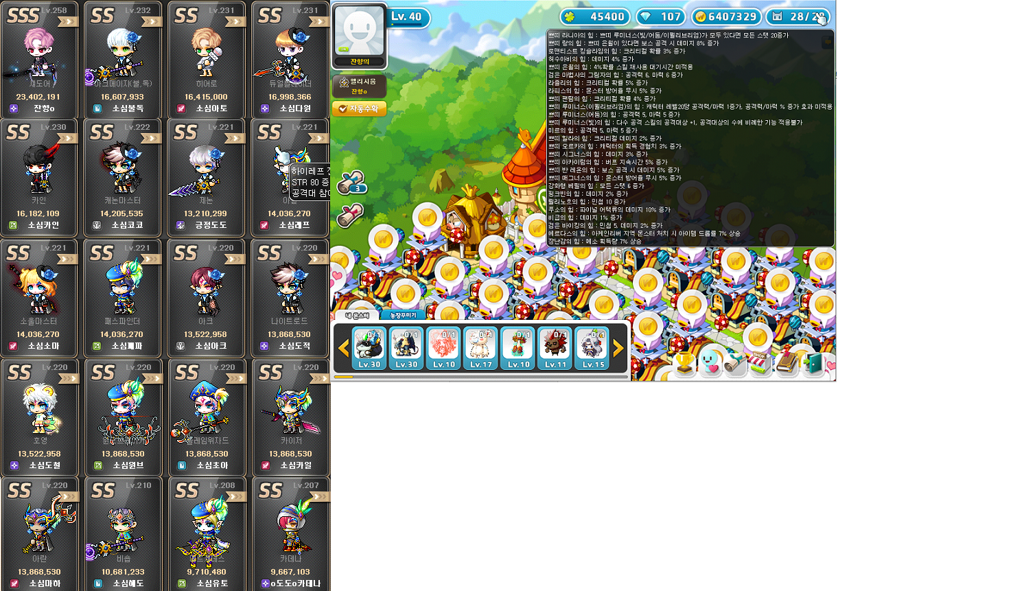 16개 스데돌이에 대한 정보(장문) | 메이플 인벤