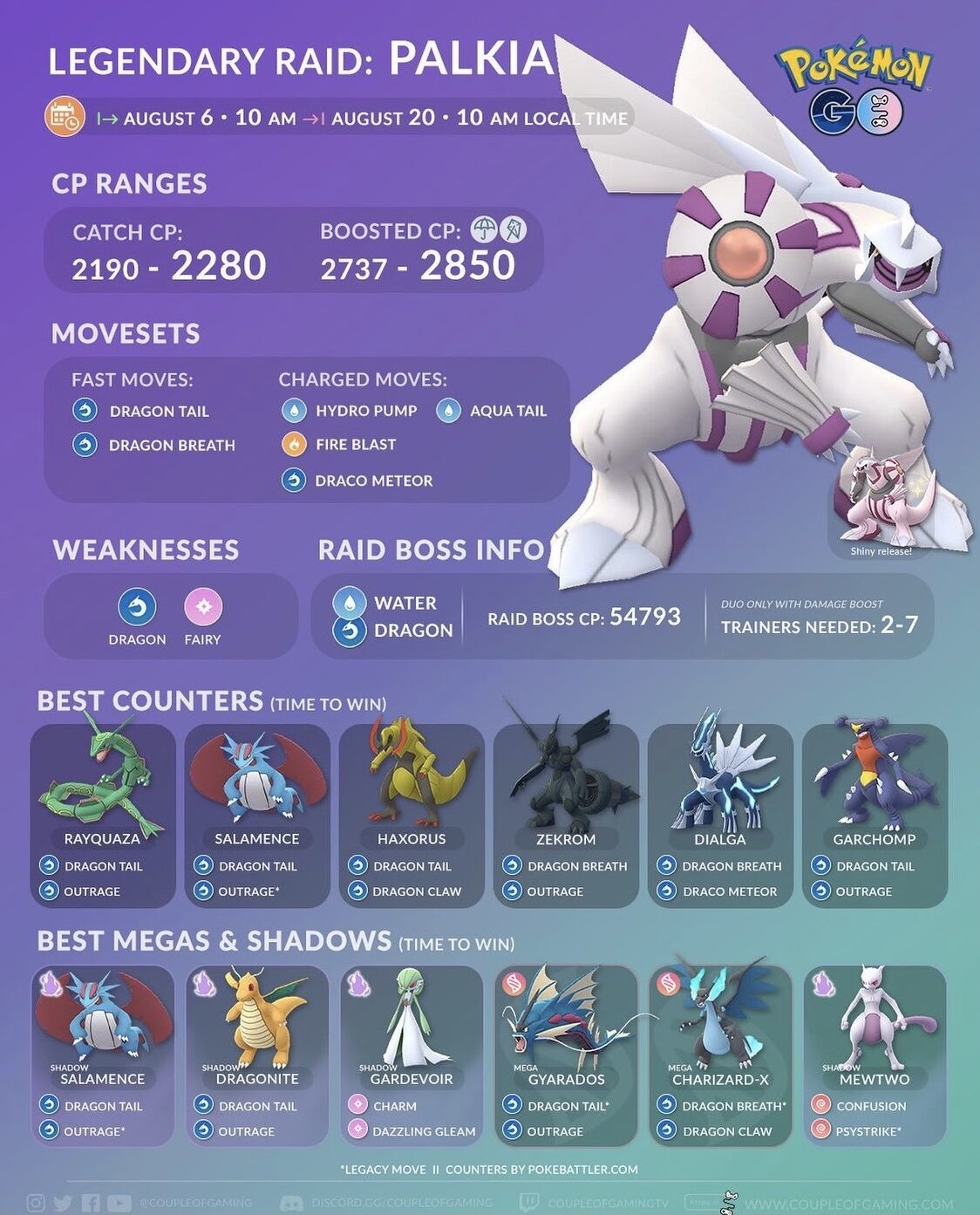 울트라언록 파트2 공간 펄기아 레이드 준비 | 포켓몬 고 인벤