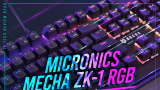 마이크로닉스 MECHA ZK-1 RGB 게이밍 기계식 키보드 리뷰