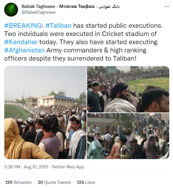 탈레반 현시간부로 아프가니스탄 정부인사 사형 집행.jpg ...