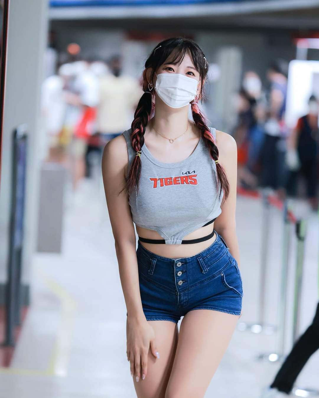 김한나 치어리더 양갈래 머리 | 웹진 인벤.