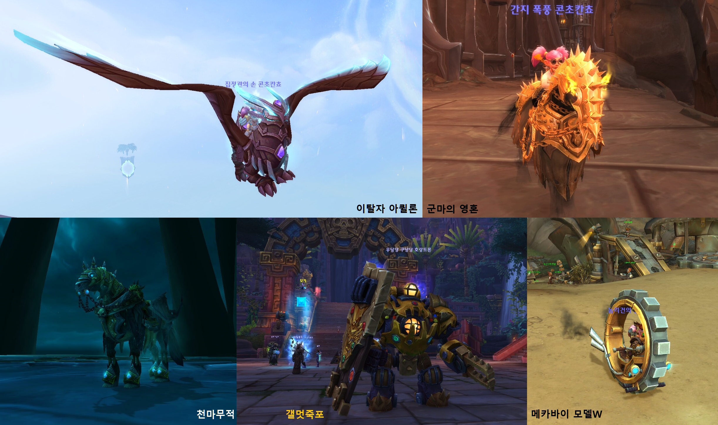 가장 이쁜다고 생각하는 탈것 있나요? | 와우 인벤