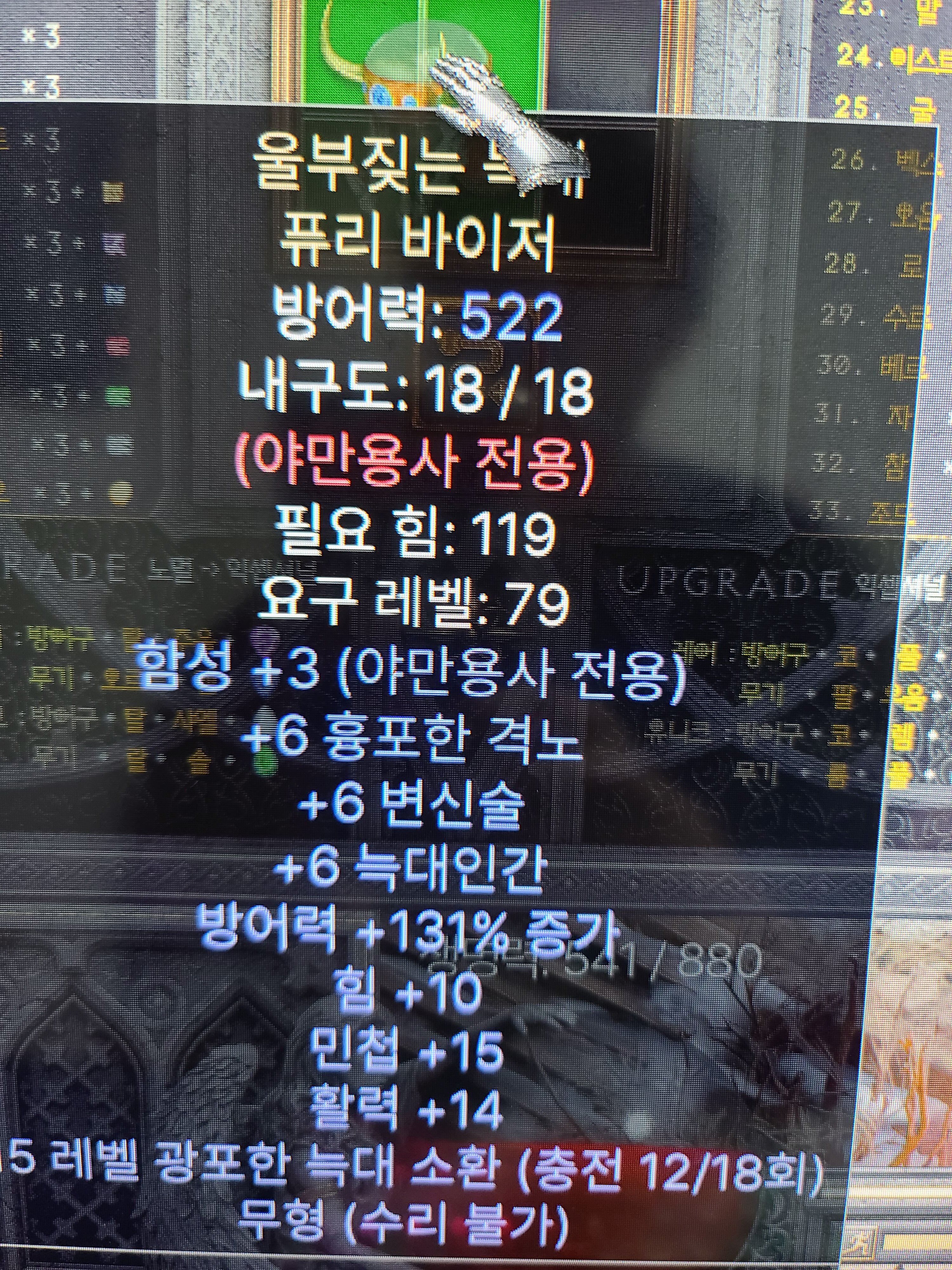 형들아 양만용사머리이거 에태인대 팔수있엉? - 디아블로2 질문과 답변 - 디아블로2 인벤 형들아 양만용사머리이거 에태인대 팔수있엉?... 