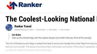 디자인 좋고 멋있는 세계 국기 랭킹