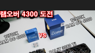 아마존 뽑기 12700K VS 12900K 램 오버클럭 대결 / 3080TI 게임성능 비교 / PALIT 지포스 RTX 3080 Ti GAMINGPRO D6X 12GB