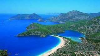 터키쉬 블루, 터쿼아즈 색이 생긴 터키 해변 모음