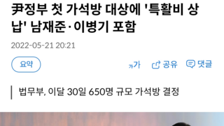 尹정부 첫 가석방 대상에 '특활비 상납' 남재준·이병기 포함