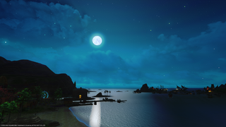 사베네어 섬, 달밤.