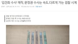 '김건희 수사' 깨작, 문정권 수사 올인