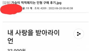 인벤글 가슴이 먹먹해지는 선물 후기 보고 저 또한 생각나서 올려봅니다