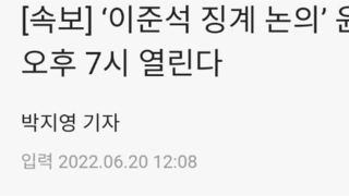 [속보] ‘이준석 징계 논의’ 윤리위, 22일 오후 7시 열린다