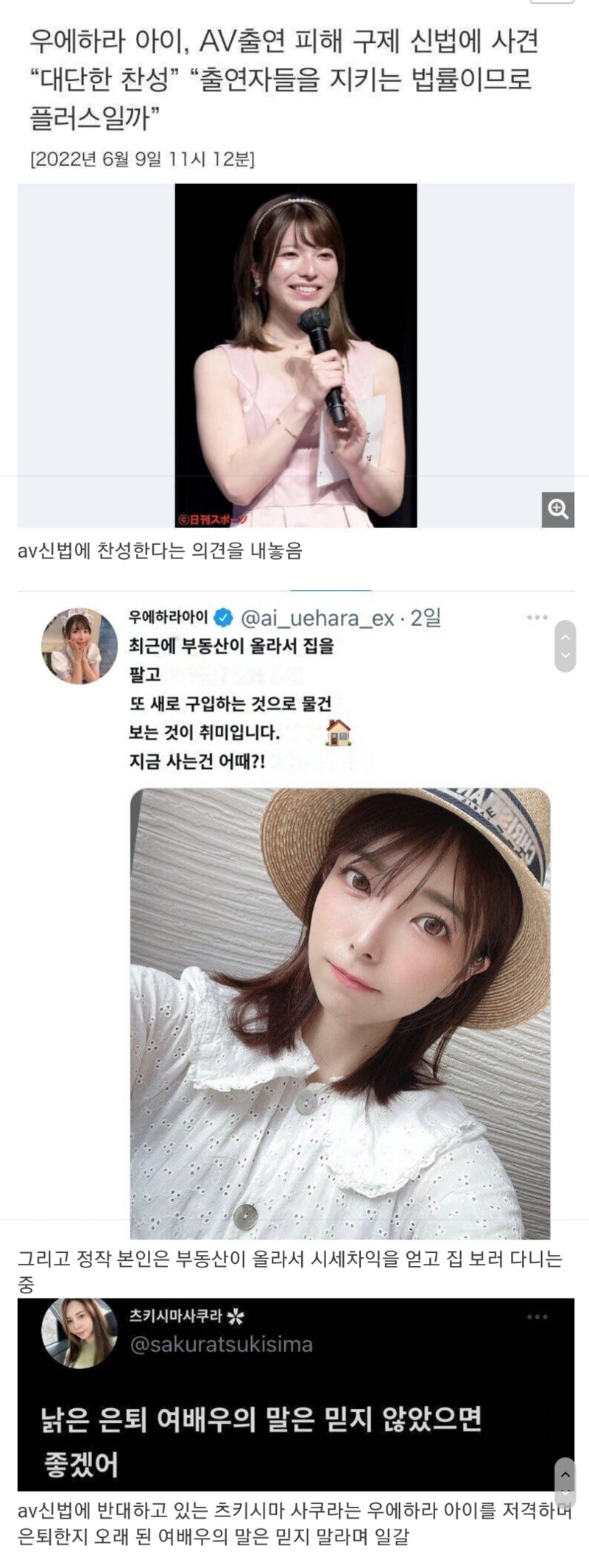 Av 규제 일본 어른 배우 우에하라 아이 AV 규제 법 찬성 jpg - 오픈이슈갤러리 - 인벤