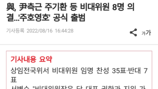 與, 尹측근 주기환 등 비대위원 8명 의결…'주호영호' 공식 출범