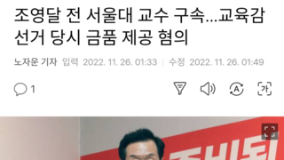 조영달 전 서울대 교수 구속…교육감 선거 당시 금품 제공 혐의