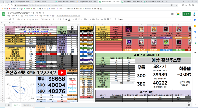 해방 최소컷 | 메이플 인벤