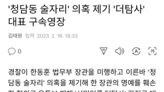'청담동 술자리' 의혹 제기 '더탐사' 대표 구속영장