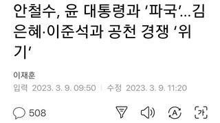 안철수, 윤 대통령과 ‘파국’…김은혜·이준석과 공천 경쟁 ‘위기’