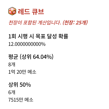 큐브매수통(큐브 기댓값 계산기) 업데이트 | 메이플 인벤 큐브매수통(큐브 기댓값 계산기) 업데이트 | 메이플 인벤