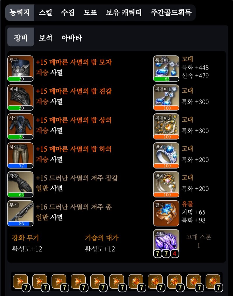 강무 데헌 고대 세팅 질문 | 로아 인벤 강무 데헌 고대 세팅 질문 | 로아 인벤