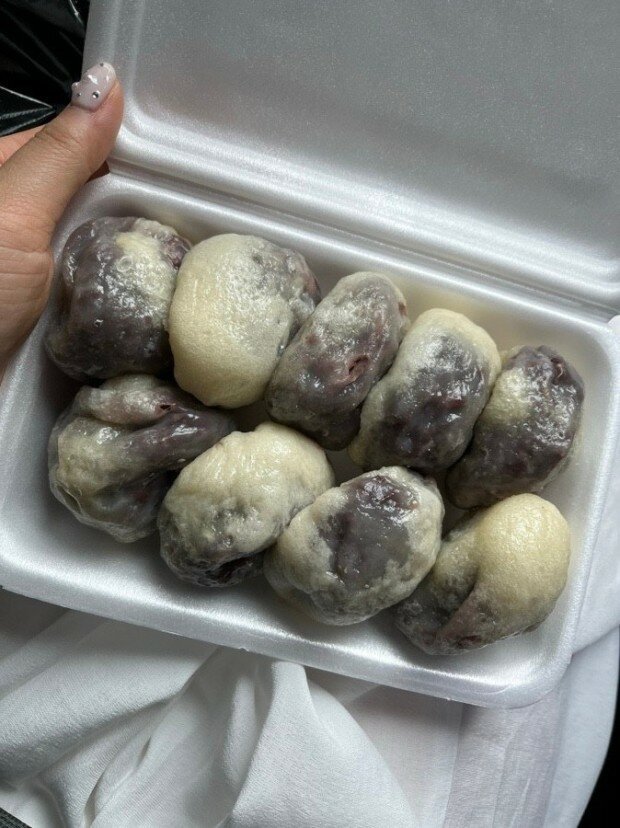 시장찐빵 이미지