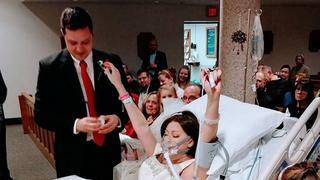 죽기 18시간전에 결혼식을 올린 신부