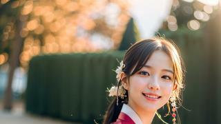 AI야 한복 입은 눈나들 그려줘