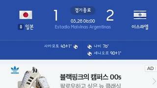 일본 u20월드컵 탈락 확률 높아지는듯