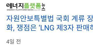 LNG 가스 제3자 판매 가능성 열린다.