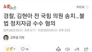 경찰, 김현아 전 국힘 의원 송치…불법 정치자금 수수 혐의