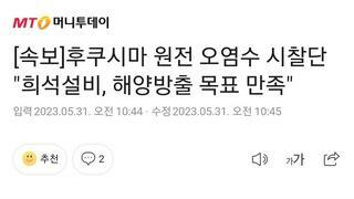 쪽바리 2찍 정권 사찰단, 일본 오염수 해양방출 목표 만족.jpg