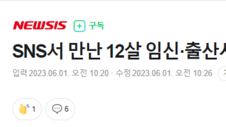 SNS서 만난 12살 임신·출산시킨 20대