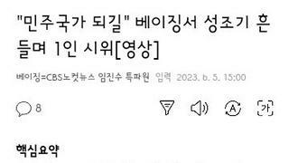 베이징 한복판에서 있었던 중국의 민주화열사