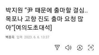 선거 출마 요청 있다는 박지원